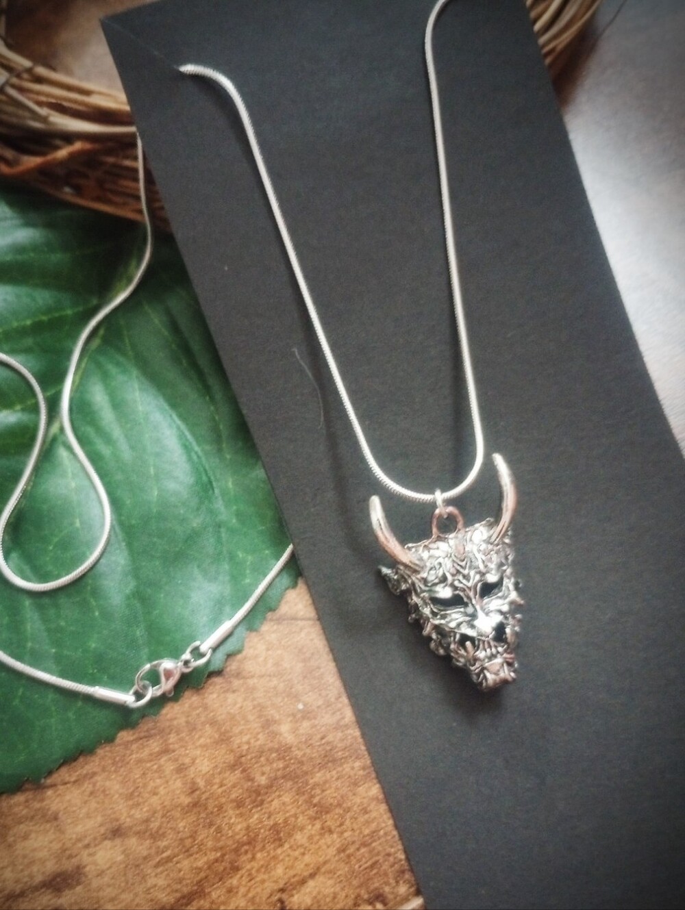 Men's Oni necklace BNIP demon devil mythological